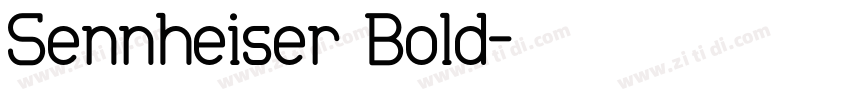 Sennheiser Bold字体转换